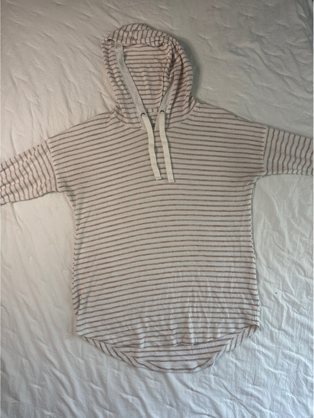 Abercrombie & Fitch Soft A&F Cozy Striped Hoodie Sweatshirt Medium